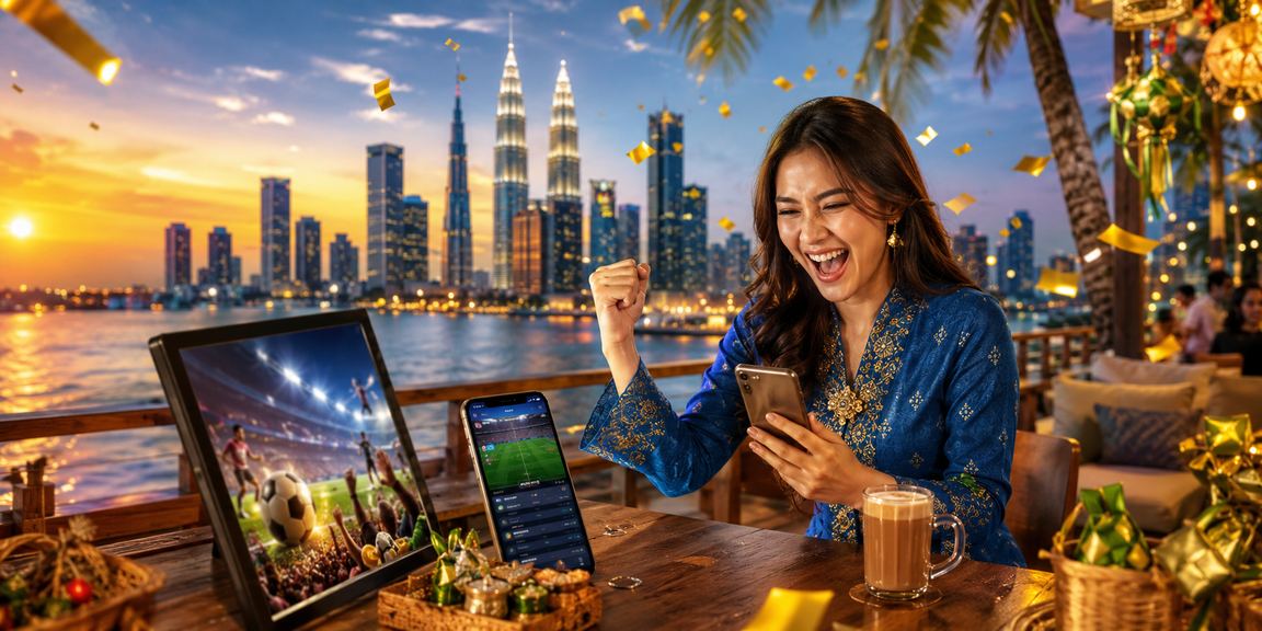 Pengguna wanita berbaju kurung di Kuala Lumpur mengakses kasino mudah alih 3350 pada telefon pintar