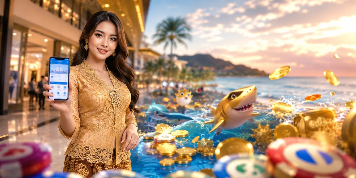 Permainan ikan kasino menarik dalam suasana Langkawi dengan tema tempatan yang meriah